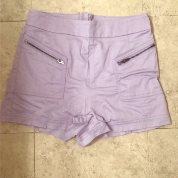 lavender high waisted shorts